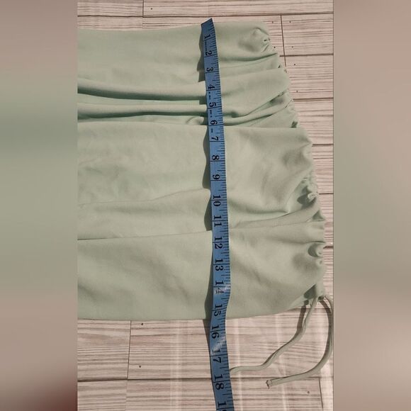 NWT Zara Ruched Mini Skirt Green Mint Size Medium - Picture 7 of 13